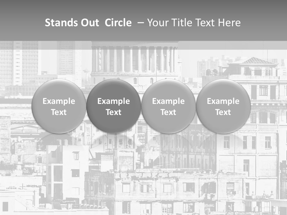 Monochromatic Habana Contrast PowerPoint Template