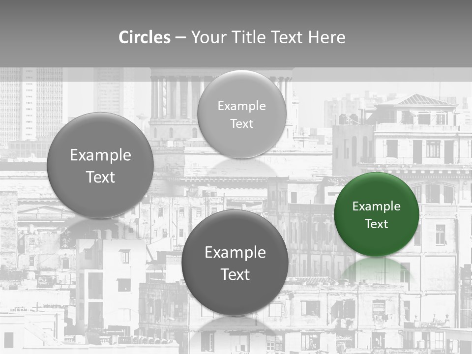 Monochromatic Habana Contrast PowerPoint Template