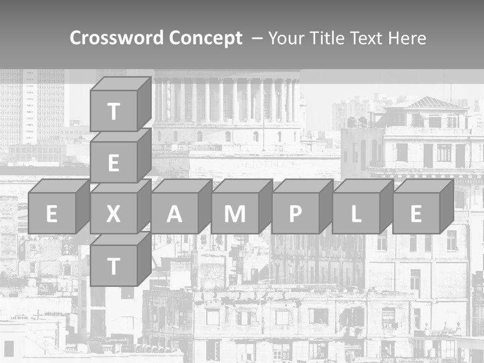 Monochromatic Habana Contrast PowerPoint Template