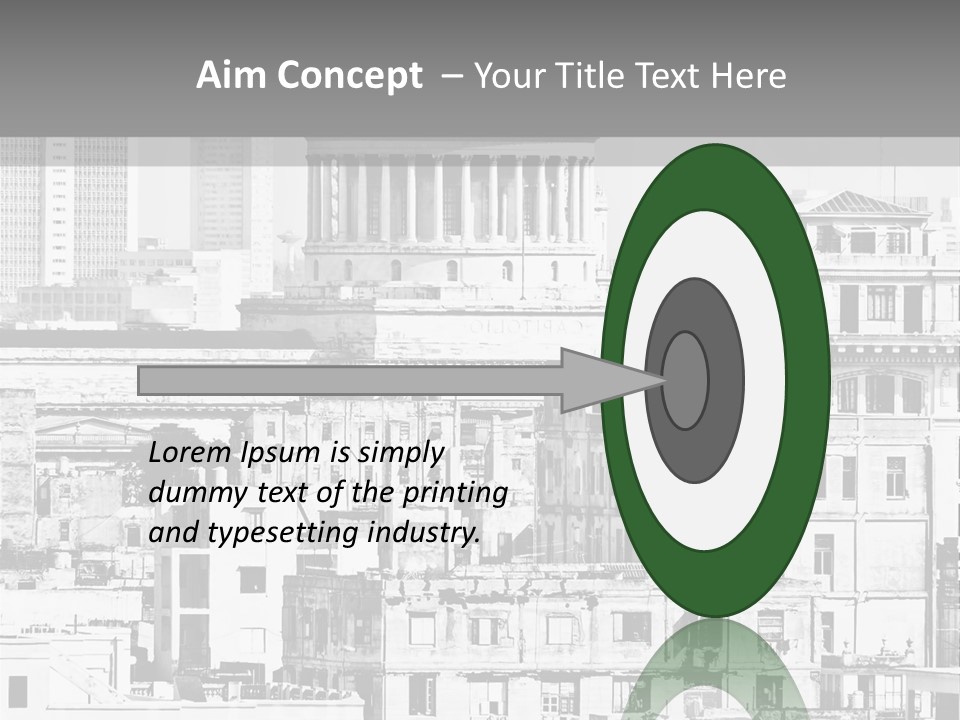 Monochromatic Habana Contrast PowerPoint Template