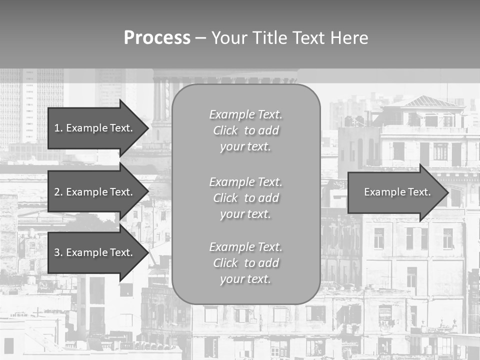 Monochromatic Habana Contrast PowerPoint Template