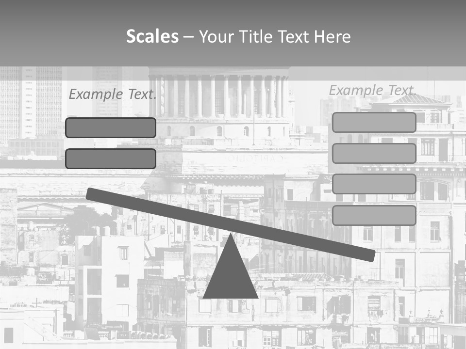 Monochromatic Habana Contrast PowerPoint Template