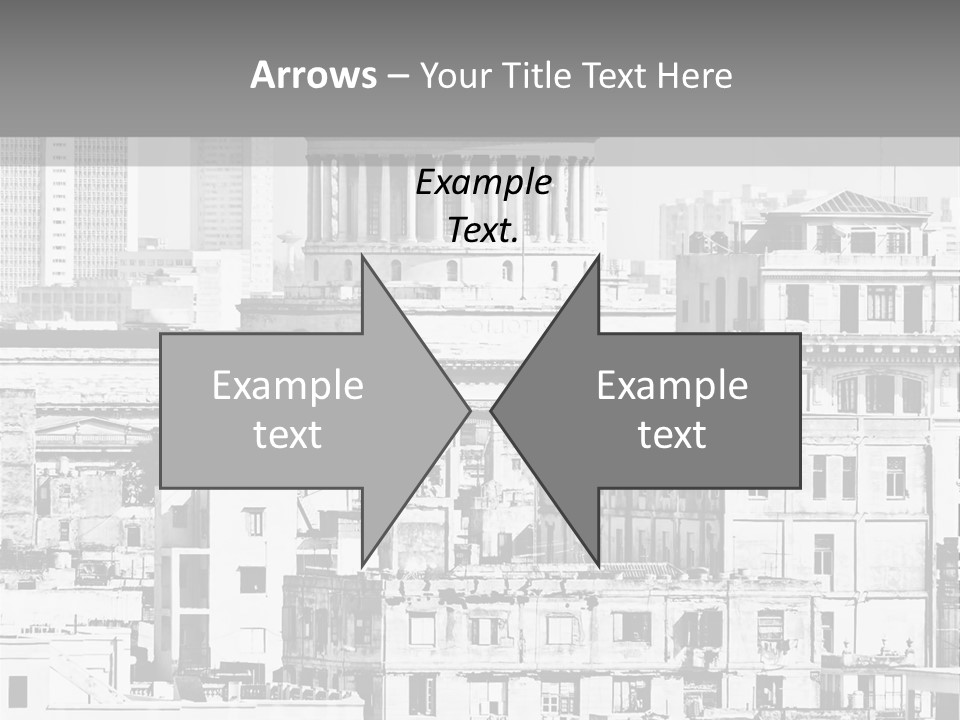 Monochromatic Habana Contrast PowerPoint Template