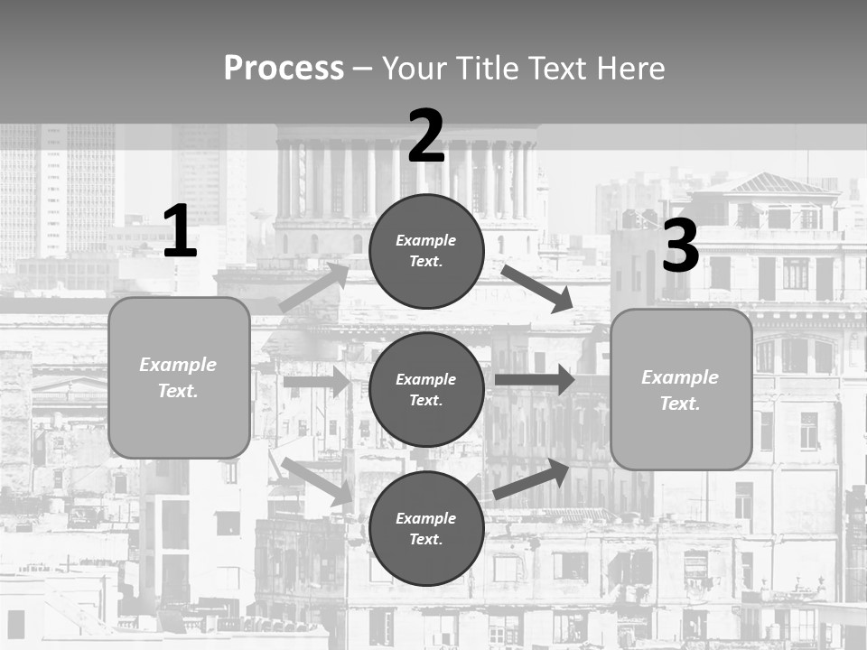 Monochromatic Habana Contrast PowerPoint Template