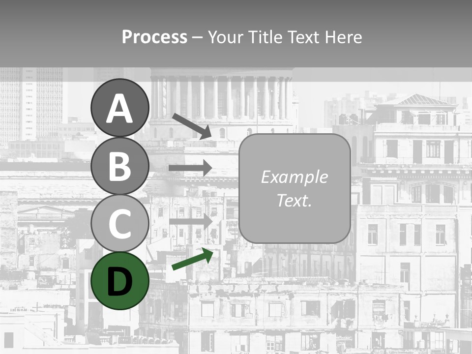 Monochromatic Habana Contrast PowerPoint Template