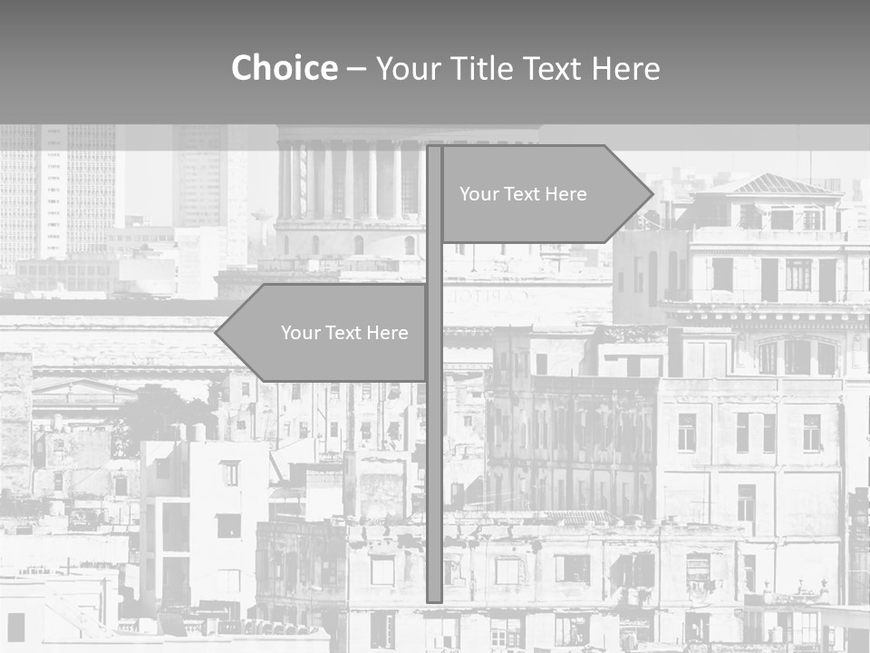 Monochromatic Habana Contrast PowerPoint Template