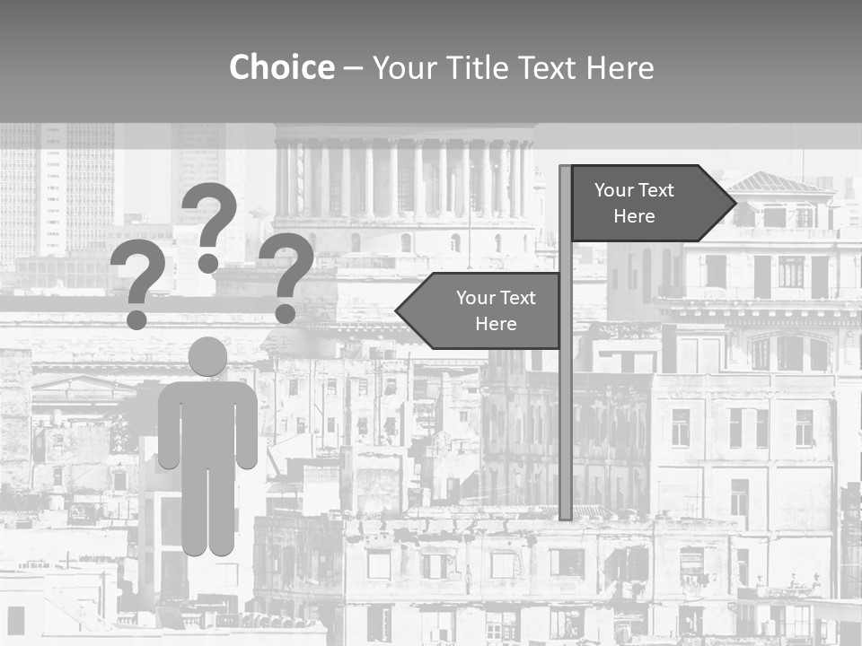 Monochromatic Habana Contrast PowerPoint Template