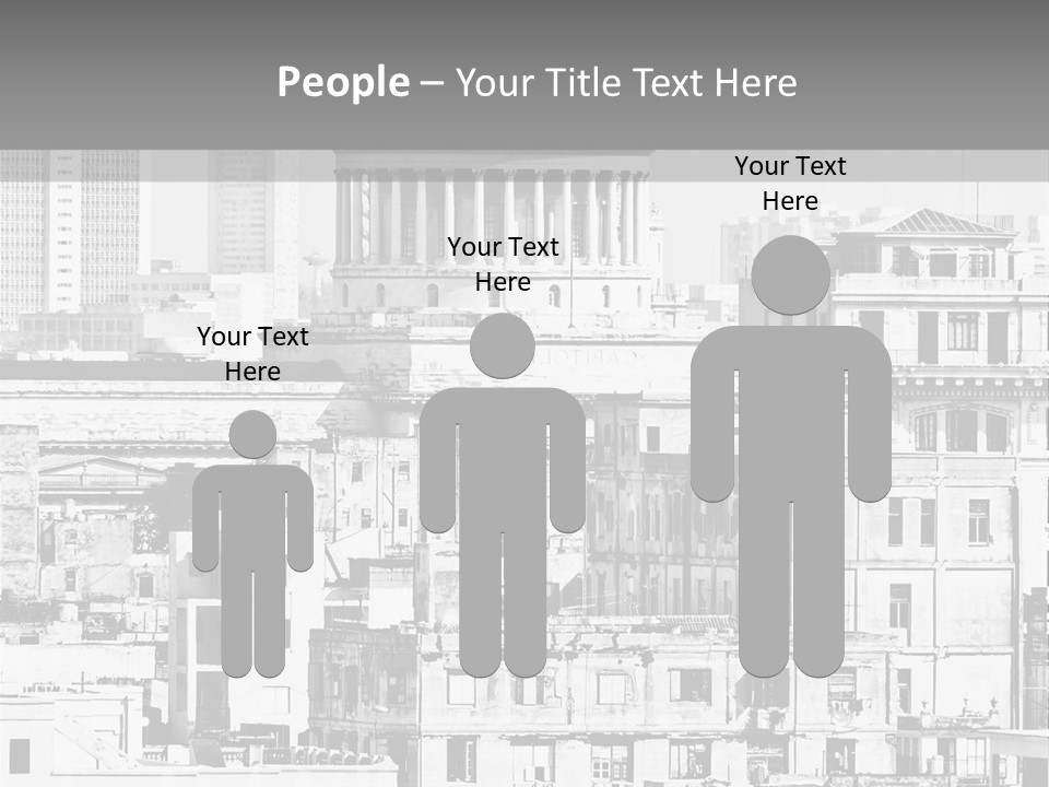 Monochromatic Habana Contrast PowerPoint Template