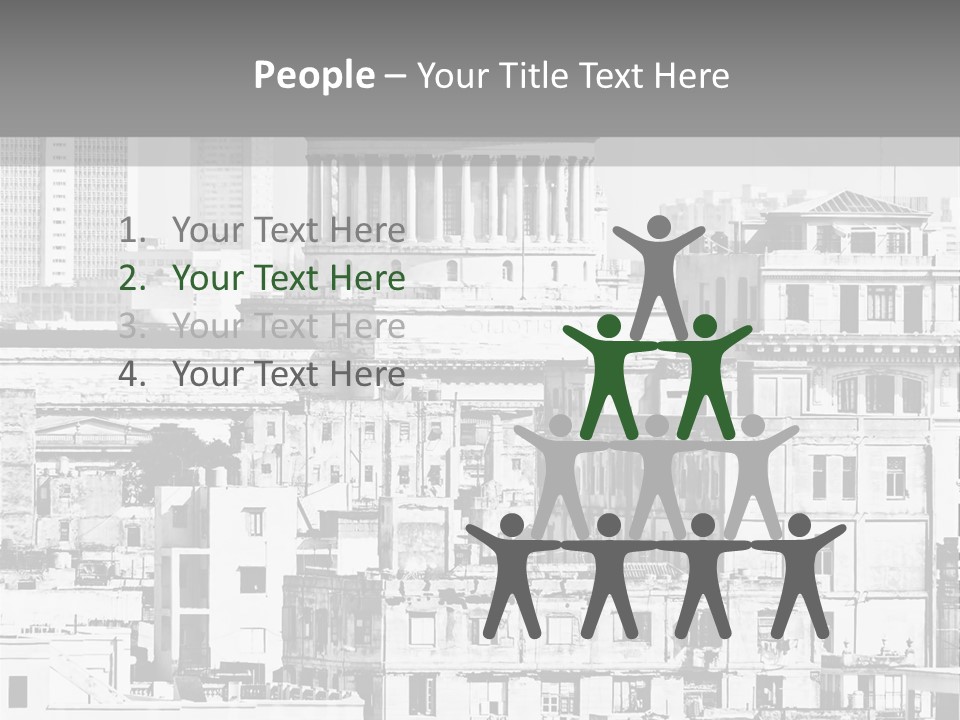 Monochromatic Habana Contrast PowerPoint Template