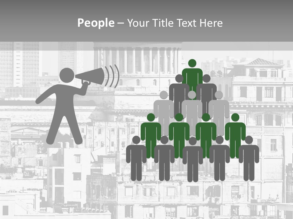 Monochromatic Habana Contrast PowerPoint Template