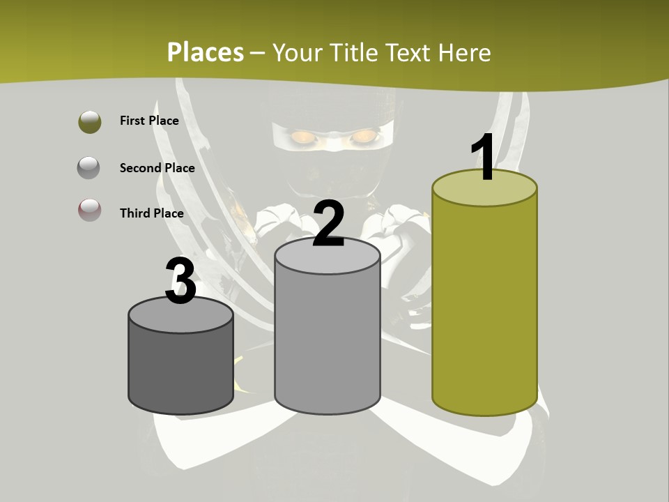 Robot Human Head PowerPoint Template