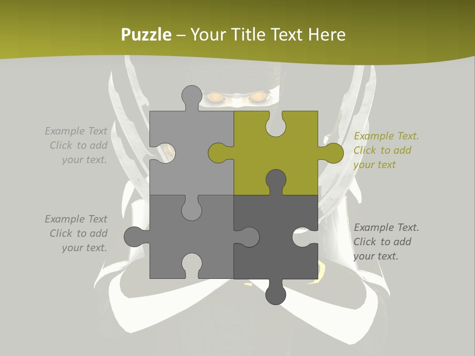 Robot Human Head PowerPoint Template