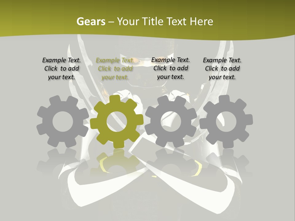 Robot Human Head PowerPoint Template