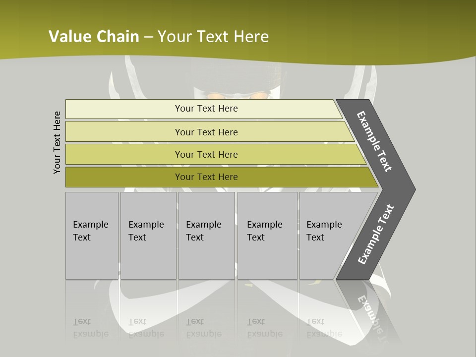 Robot Human Head PowerPoint Template
