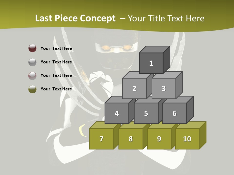 Robot Human Head PowerPoint Template