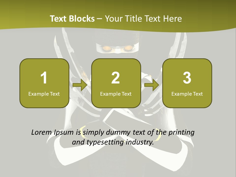 Robot Human Head PowerPoint Template