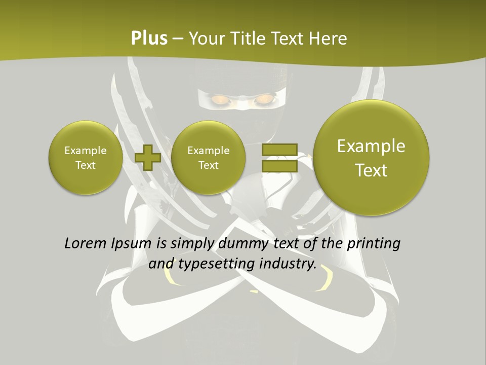 Robot Human Head PowerPoint Template