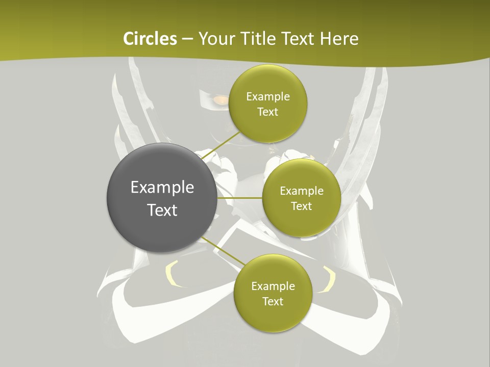 Robot Human Head PowerPoint Template