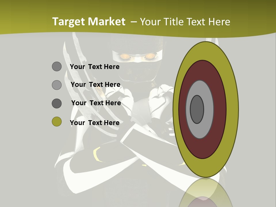 Robot Human Head PowerPoint Template