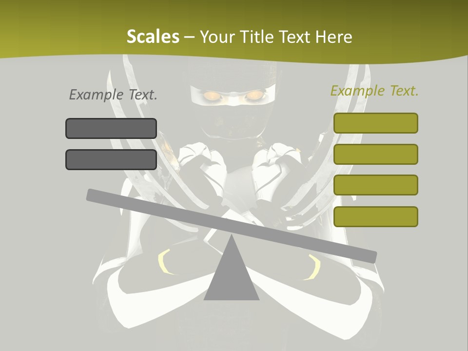 Robot Human Head PowerPoint Template