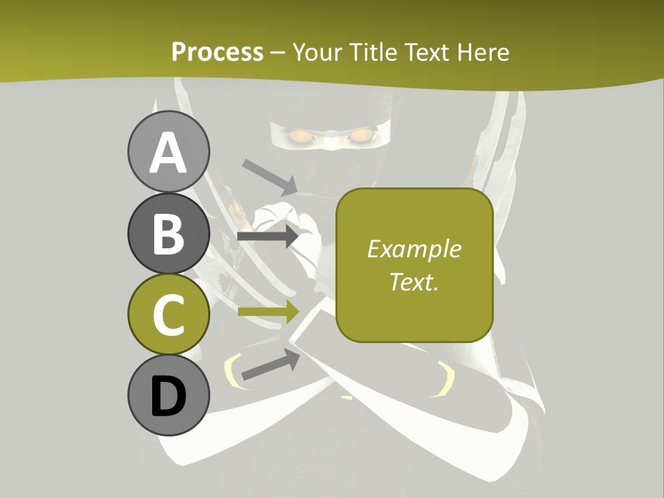 Robot Human Head PowerPoint Template