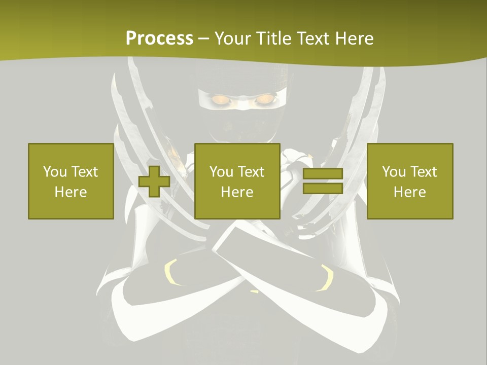 Robot Human Head PowerPoint Template