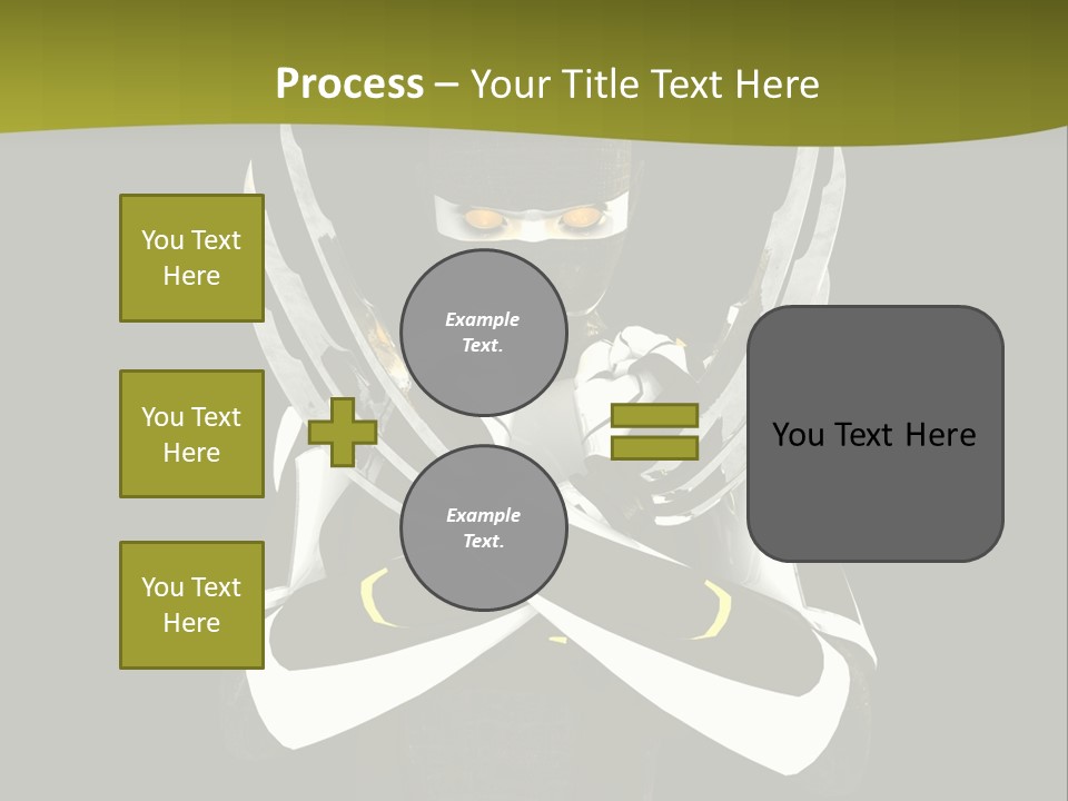 Robot Human Head PowerPoint Template