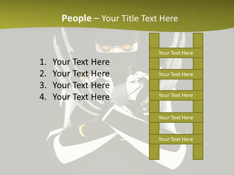 Robot Human Head PowerPoint Template