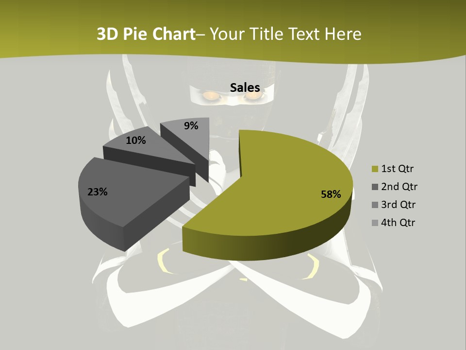 Robot Human Head PowerPoint Template