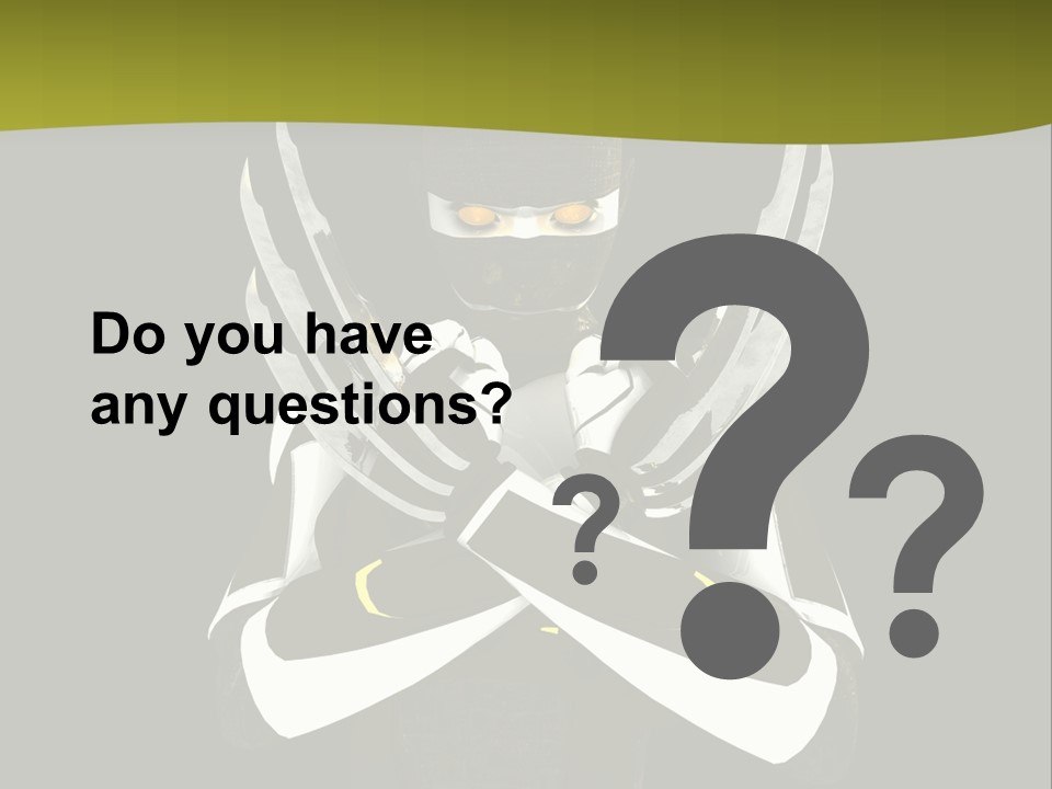 Robot Human Head PowerPoint Template