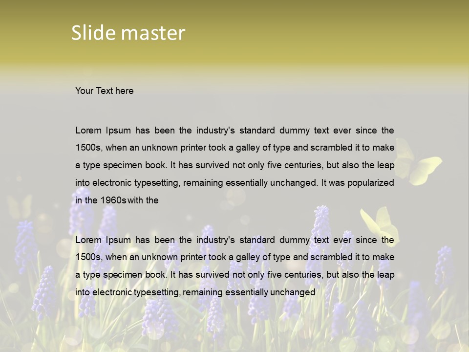 Bright Insect Close Up PowerPoint Template