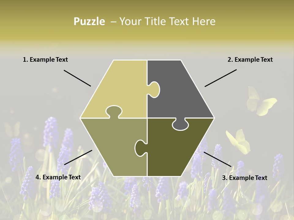 Bright Insect Close Up PowerPoint Template