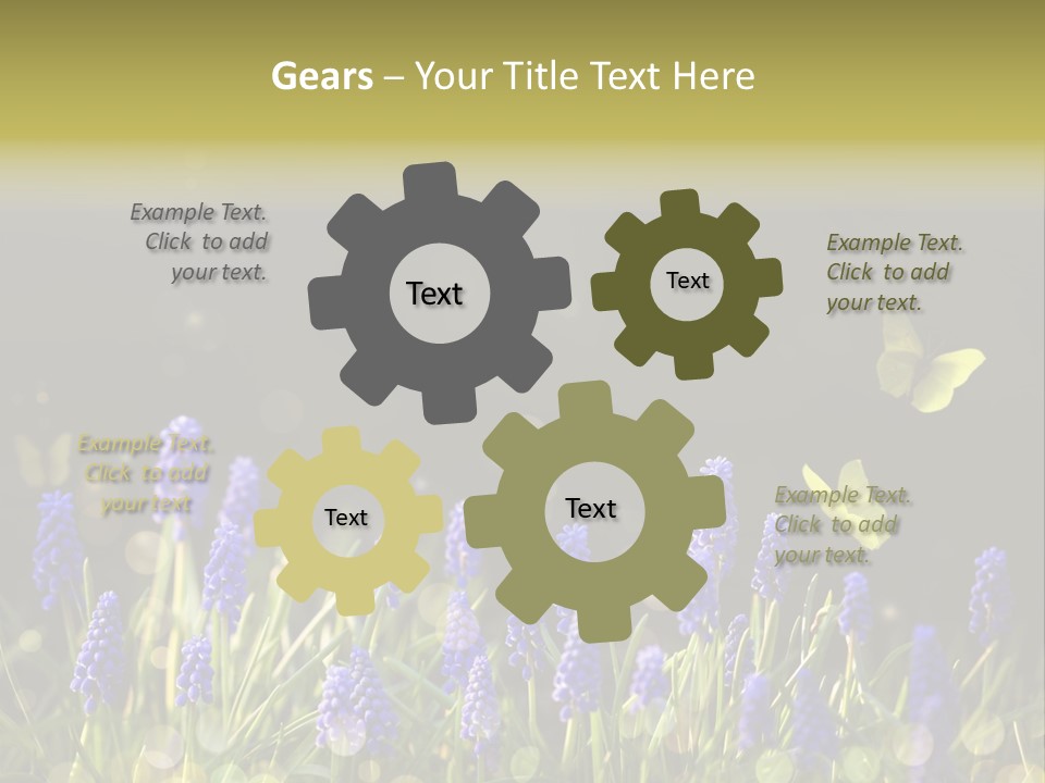 Bright Insect Close Up PowerPoint Template