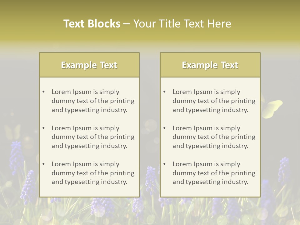 Bright Insect Close Up PowerPoint Template