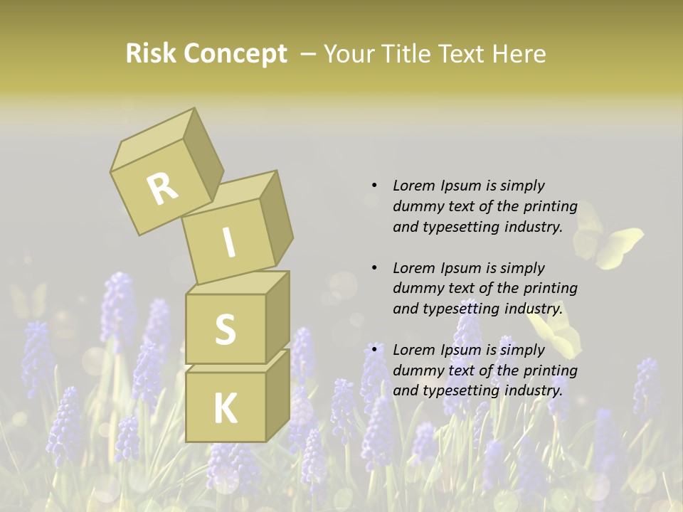 Bright Insect Close Up PowerPoint Template