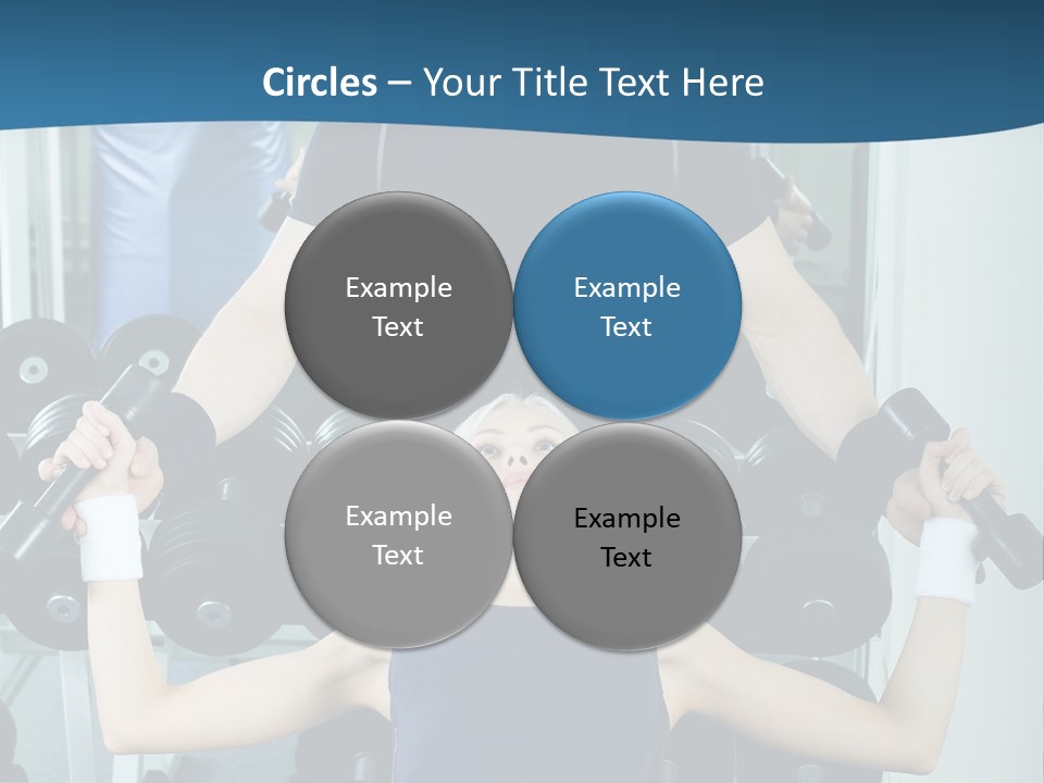 Thin Scrawny Sportswoman PowerPoint Template