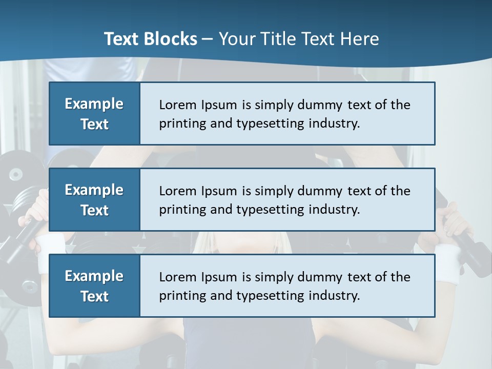 Thin Scrawny Sportswoman PowerPoint Template