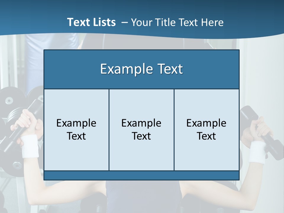 Thin Scrawny Sportswoman PowerPoint Template