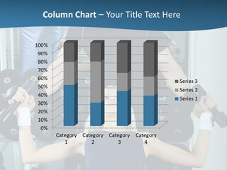 Thin Scrawny Sportswoman PowerPoint Template