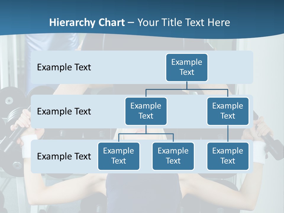 Thin Scrawny Sportswoman PowerPoint Template