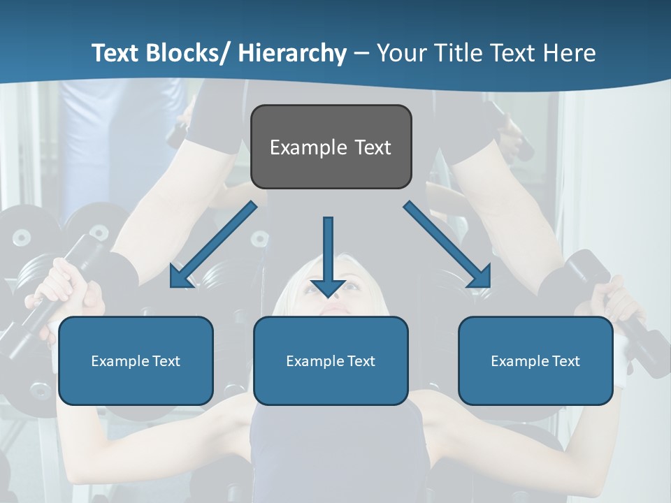 Thin Scrawny Sportswoman PowerPoint Template