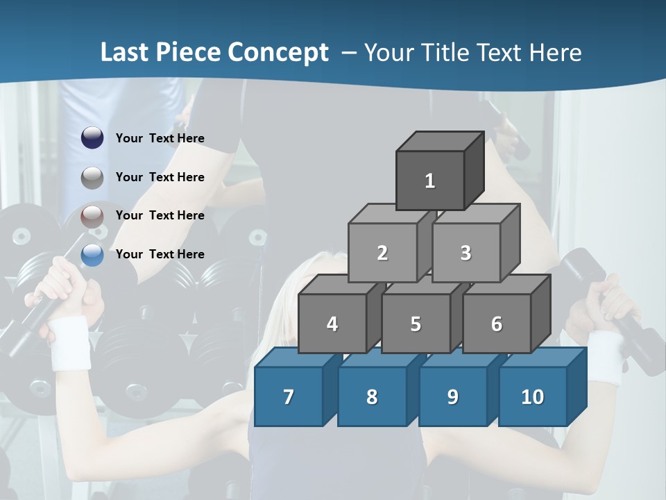 Thin Scrawny Sportswoman PowerPoint Template