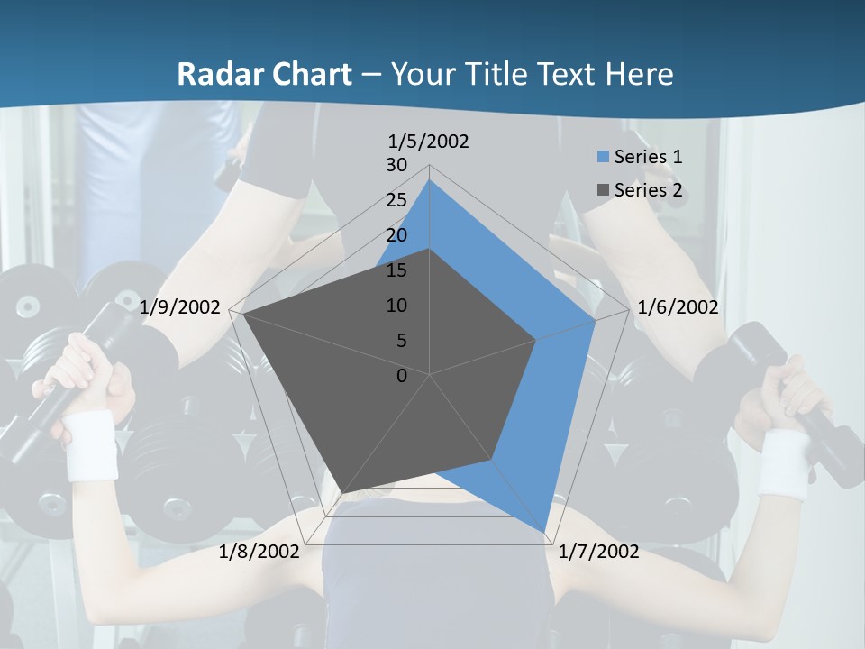 Thin Scrawny Sportswoman PowerPoint Template