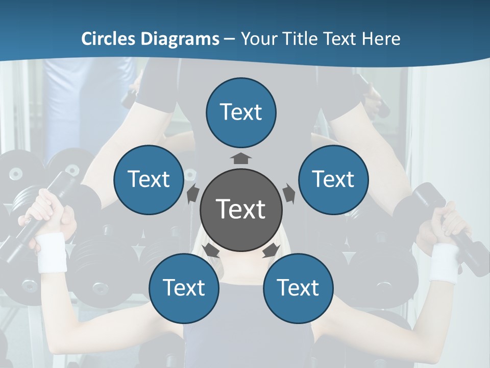 Thin Scrawny Sportswoman PowerPoint Template