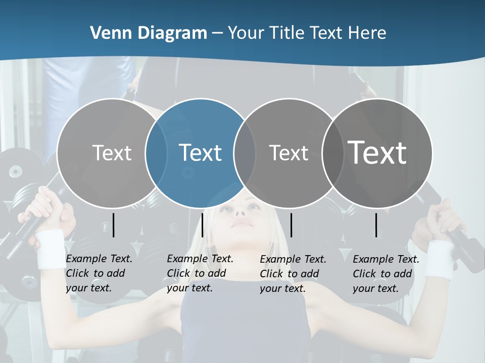 Thin Scrawny Sportswoman PowerPoint Template