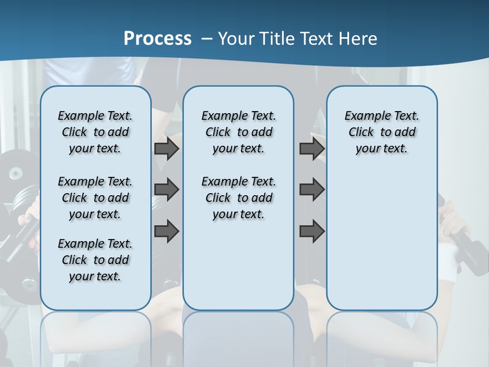 Thin Scrawny Sportswoman PowerPoint Template