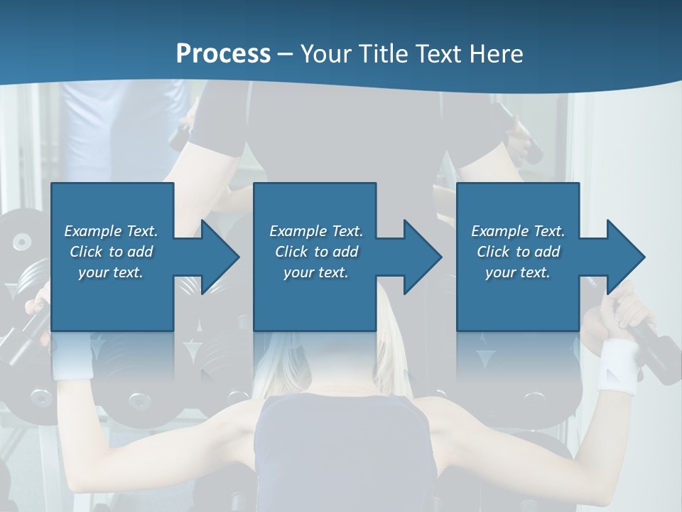 Thin Scrawny Sportswoman PowerPoint Template