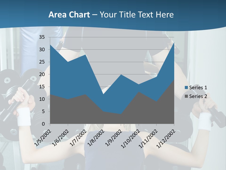 Thin Scrawny Sportswoman PowerPoint Template