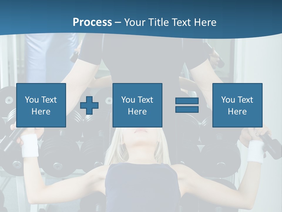 Thin Scrawny Sportswoman PowerPoint Template