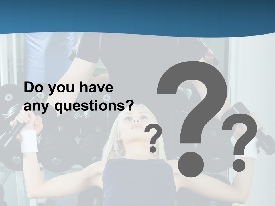 Thin Scrawny Sportswoman PowerPoint Template